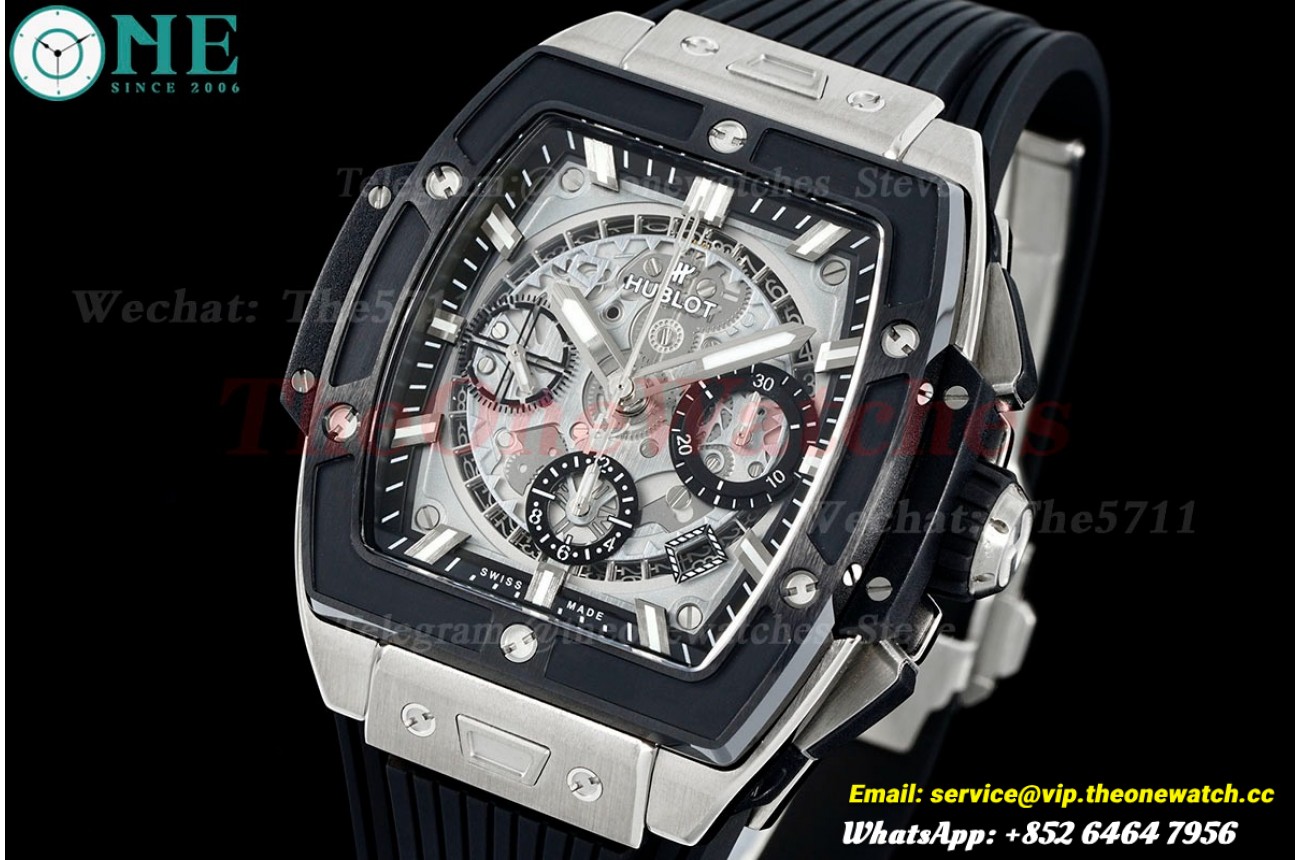 Spirit of Big Bang Chrono 42mm TI/RU Skeleton Dial BBF A7750 Mod