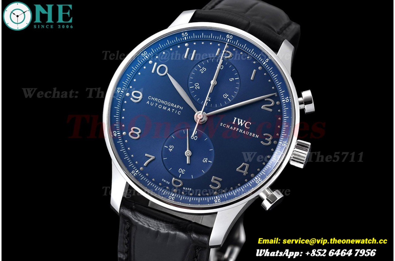 Portugueser Chrono 40mm SS/LE Blue/Num ZF V2 A7750