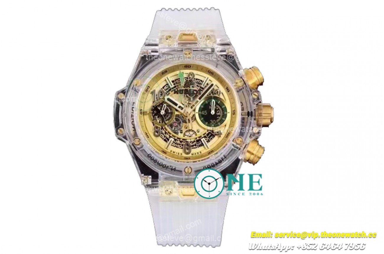 Hublot - Big Bang Unico Sapphire 45mm PL/RU YG A7750