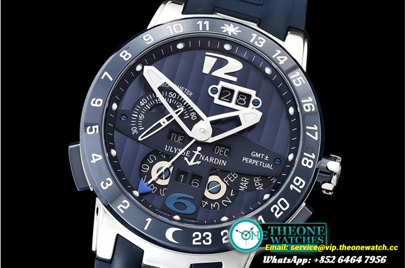Ulysse Nardin - Executive Toro 326-03 Automatic SS/RU Blue Asia 23J