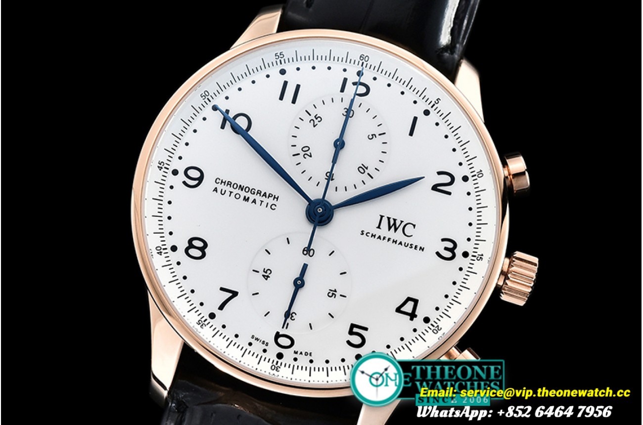 IWC - Portuguese Chrono "150 Years" RG/LE Wht/Blu YLF A7750