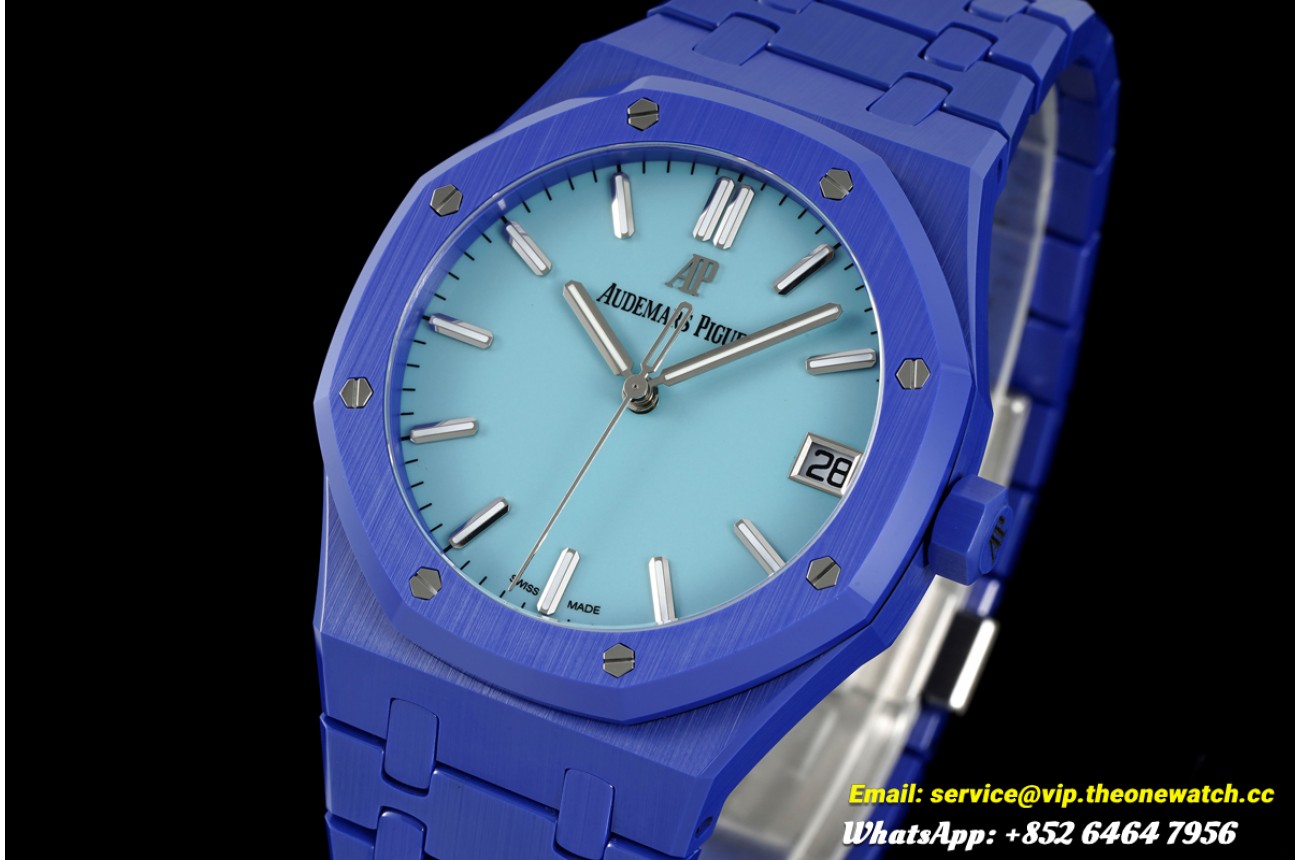 Royal Oak 41mm 15500 Blue Ceramic/Cer Blue Dial APSF SA4302 Super Clone