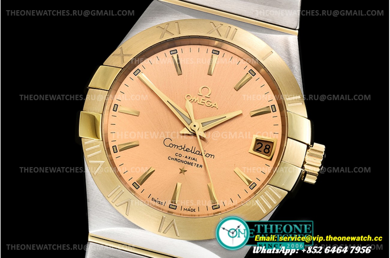 Omega - Constellation Co-Axial 38mm YG/SS Gold VSF Asia 8500