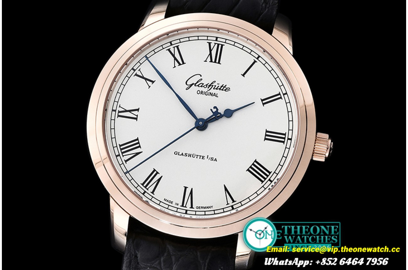 Glashutte - Senator Original RG/LE White Asia 2824 Mod