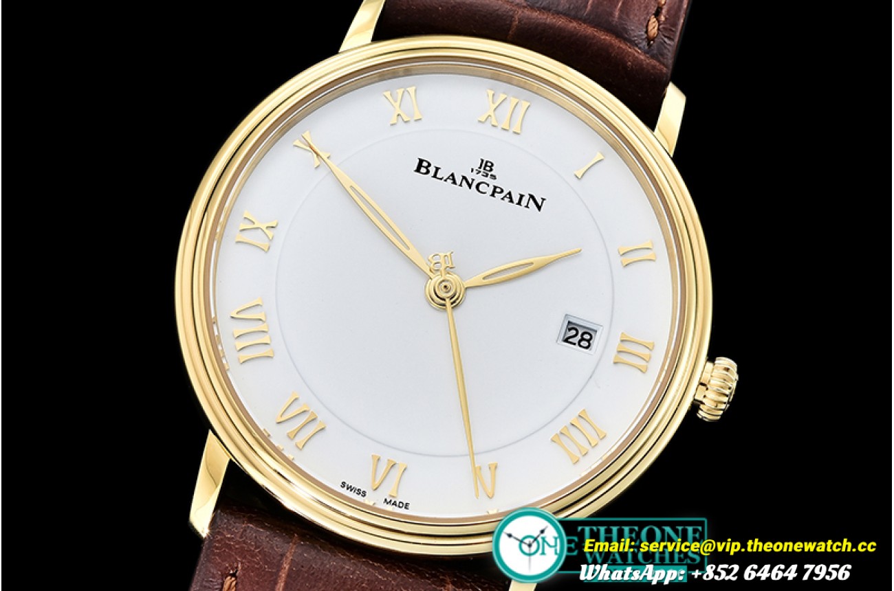 Villeret Ref.6651 YG/LE White/Roman ZF Miyota 9015 Mod
