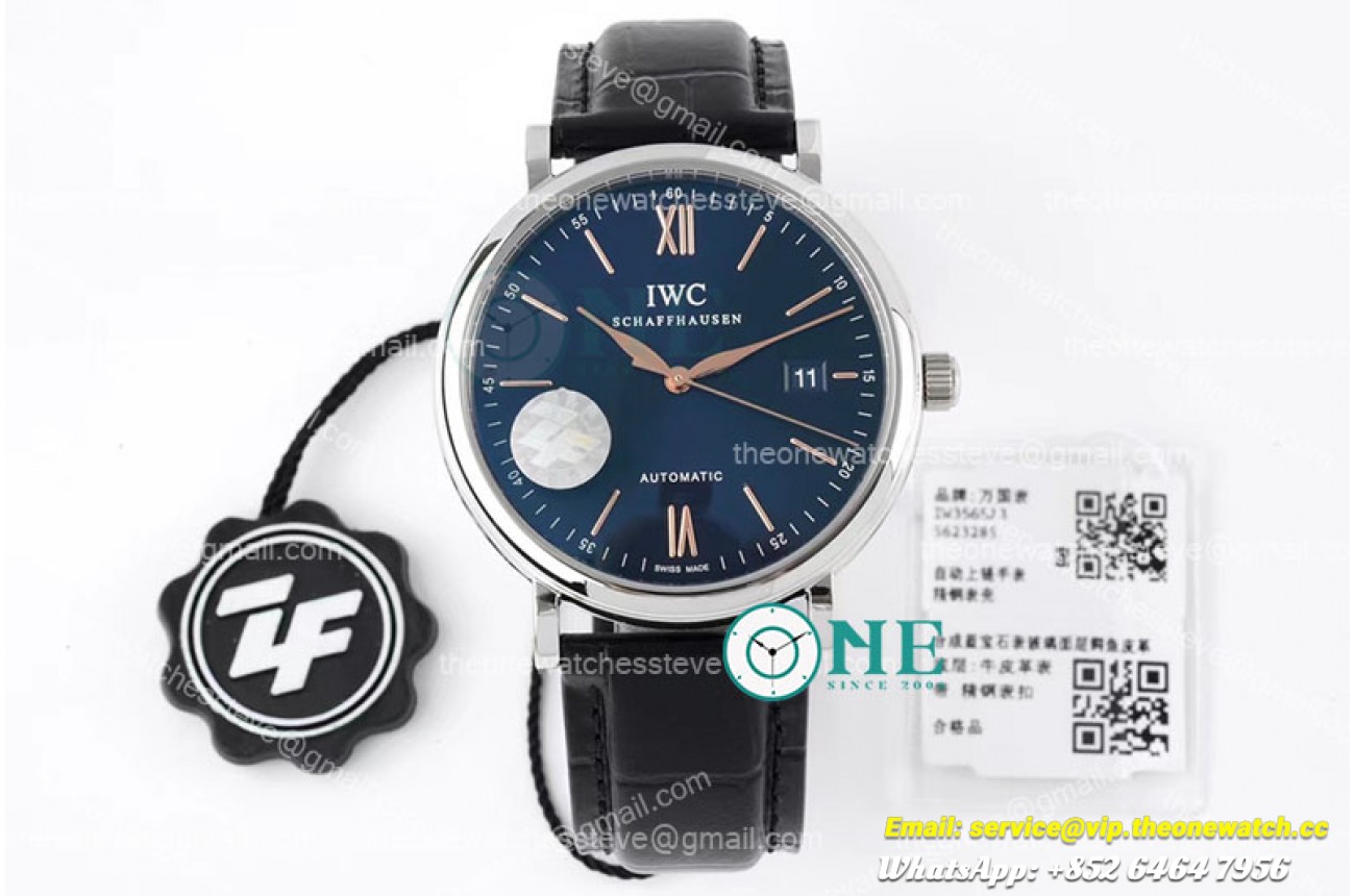 IWC - Portofino Automatic 40mm SS/LE Blue/RG Stk ZF A9019