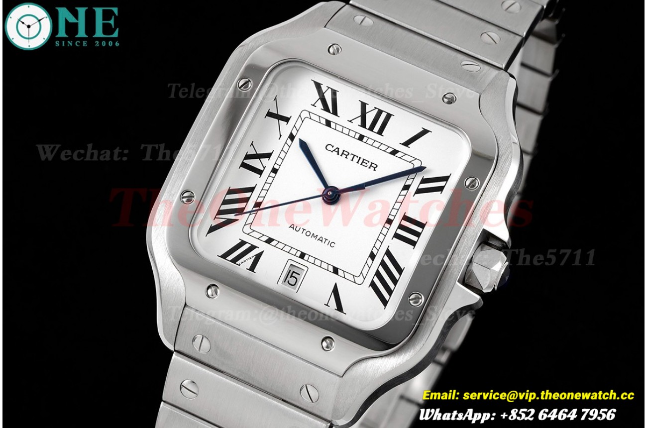 Santos De Cartier 2018 Mens 40mm SS/SS Wht BVF A9015