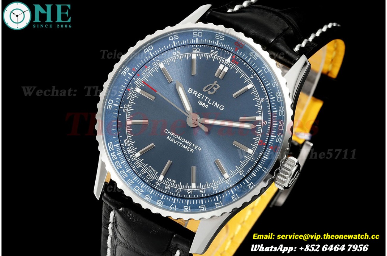 Navitimer 1 2024 41mm Date SS/LE Blue Dial TF A2824