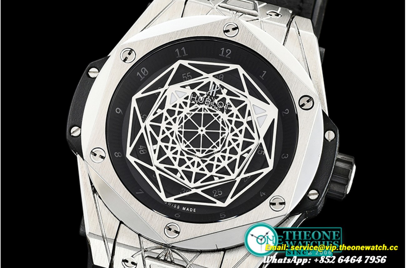Hublot - Big Bang Sang Bleu Ltd Ed SS/LE Black TMF Miyota 27J