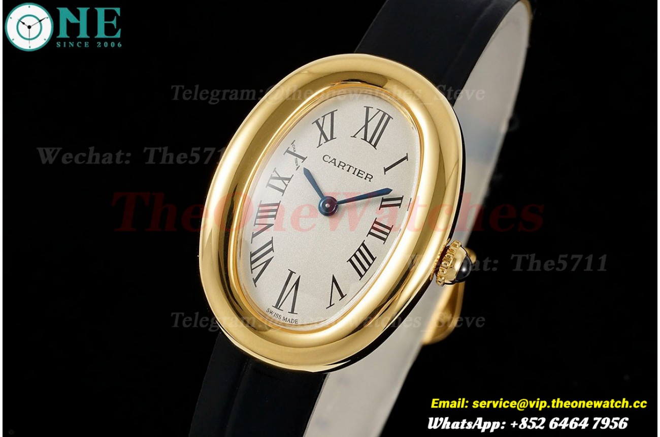 Baignoire Ladies 31mm Black YG/LE White Dial AF Quartz