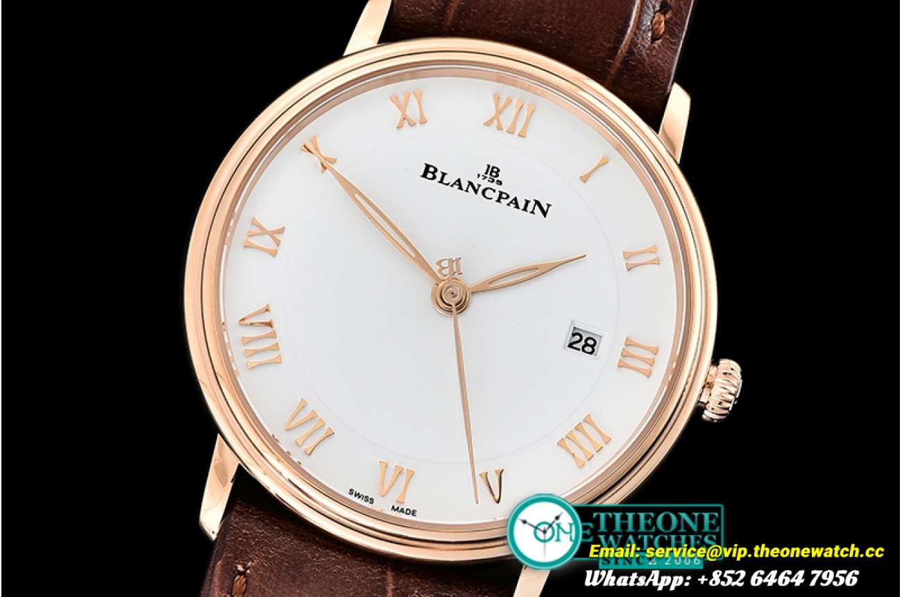 Villeret Ref.6651 RG/LE White/Roman ZF Miyota 9015 Mod