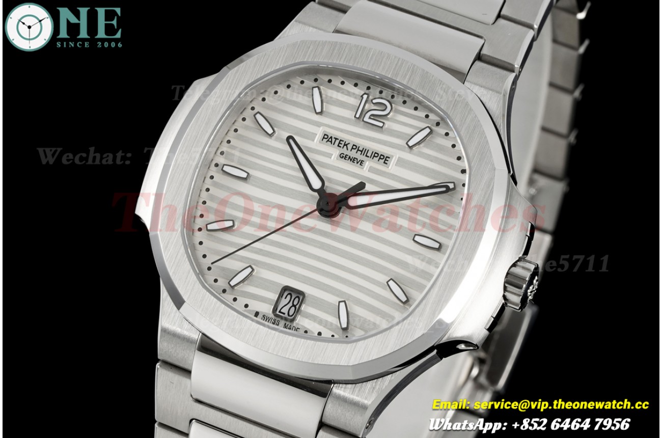 Nautilus 7118 35mm SS/SS White Dial DDF DD324 Super Clone