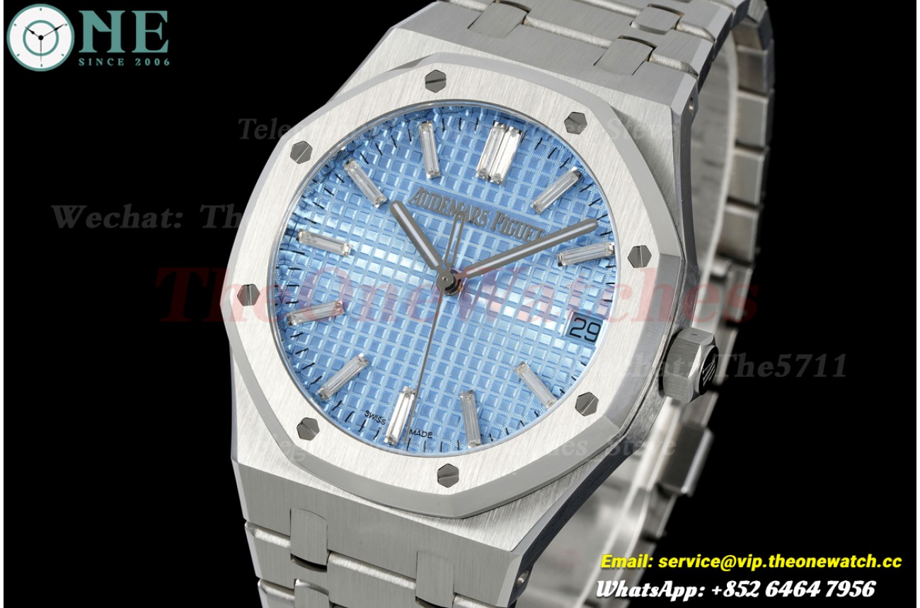 Royal Oak 15510BC 41mm SS/SS Ice Blue/Dia ZF SA4302 Super Clone