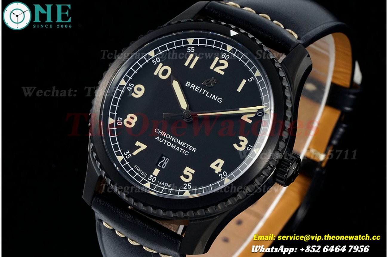 Aviator 8 41mm DLC/LE Black Dial TF A2824