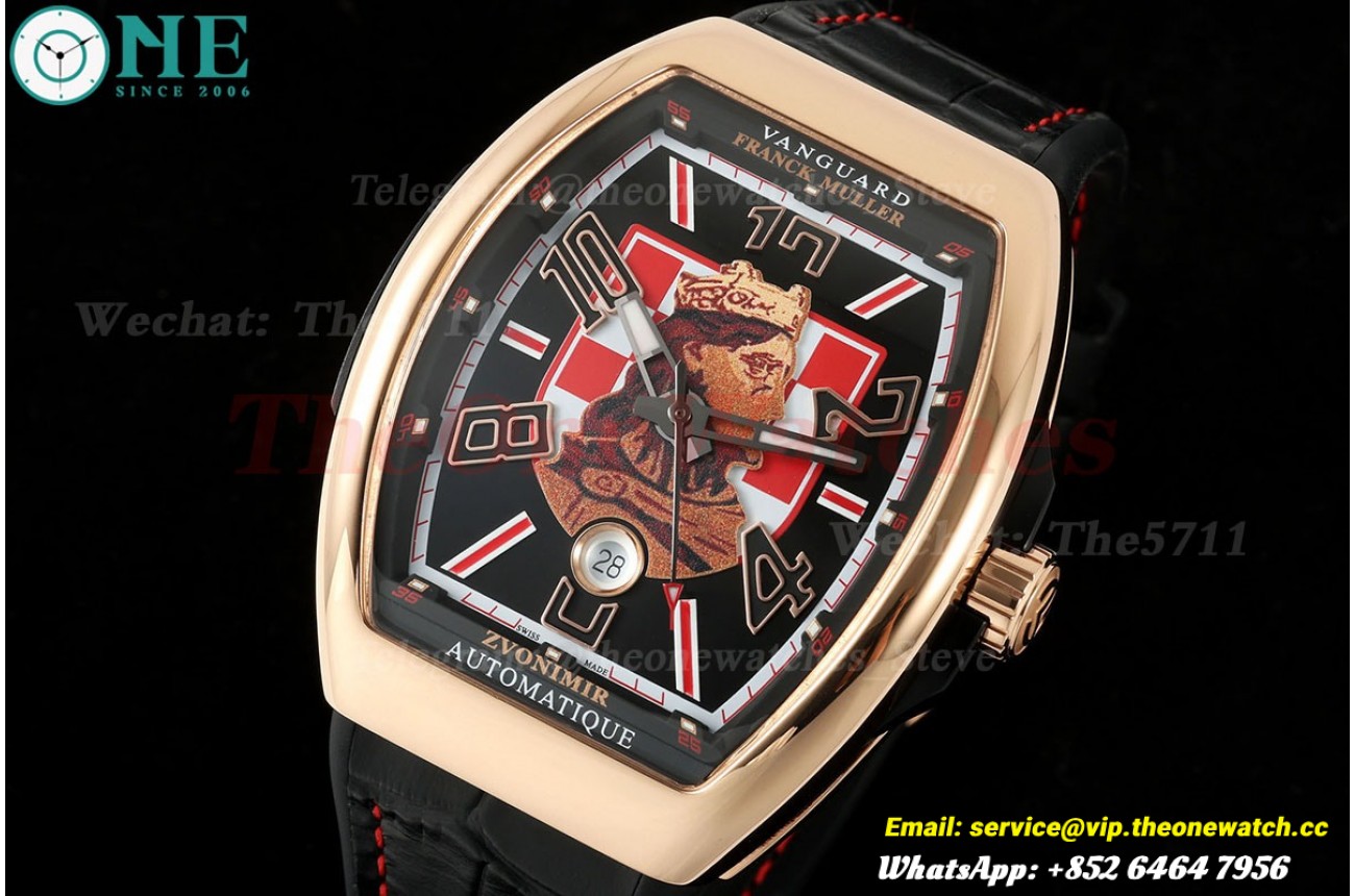 Vanguard Zvonimir 44mm RG/LE Black Dial ABF A2824
