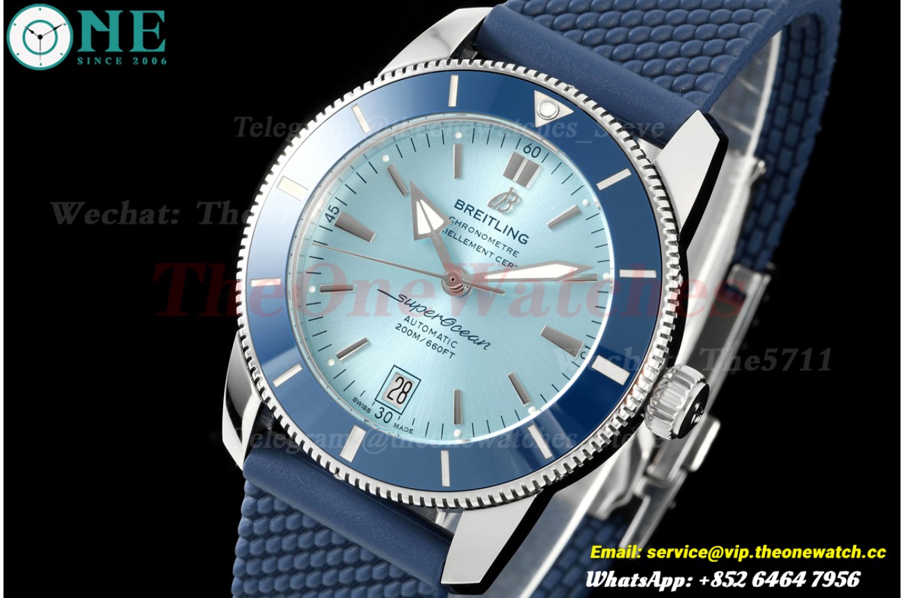 Superocean Heritage B20 42mm SS/RU Ice Blue Dial BLF A2824