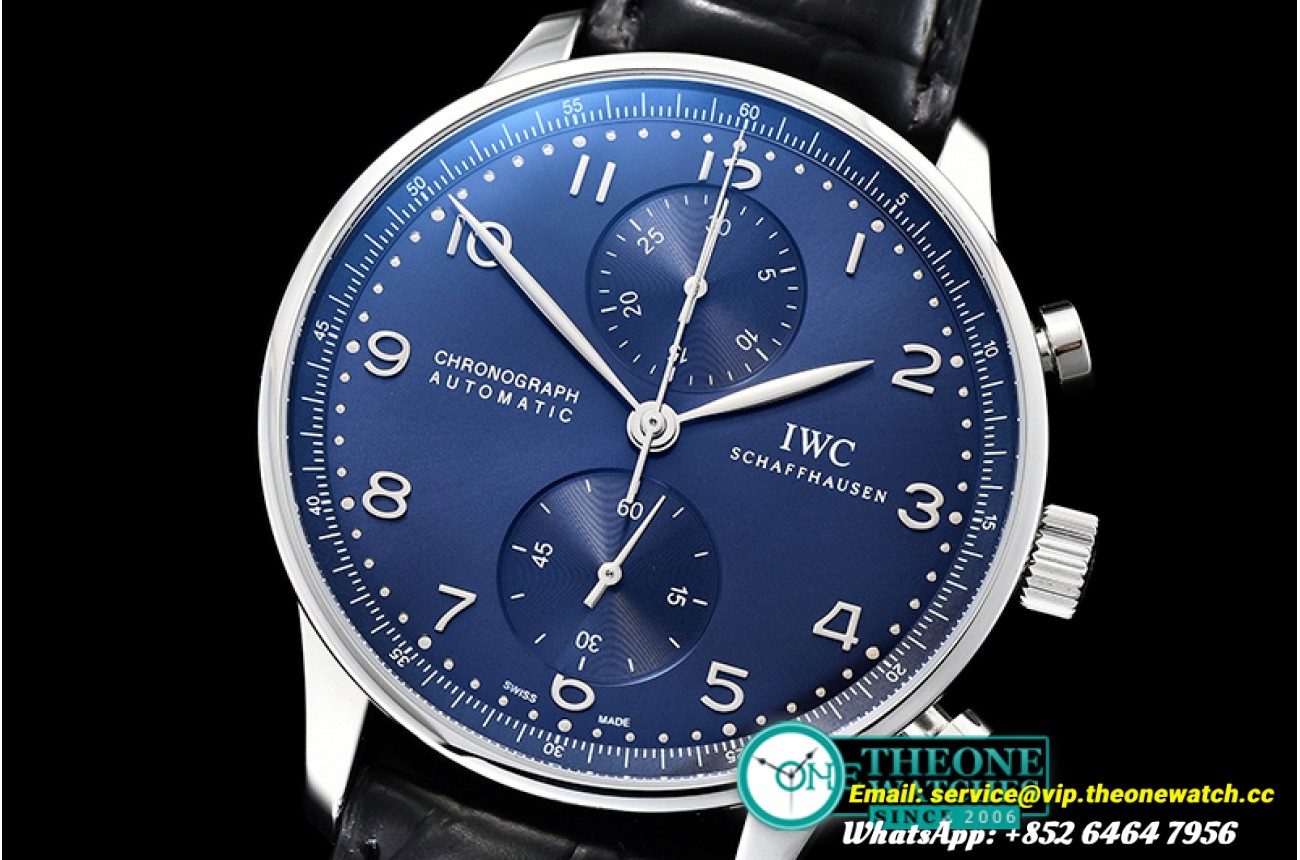 IWC - Portuguese Chrono SS/LE Blue YLF Asia 7750