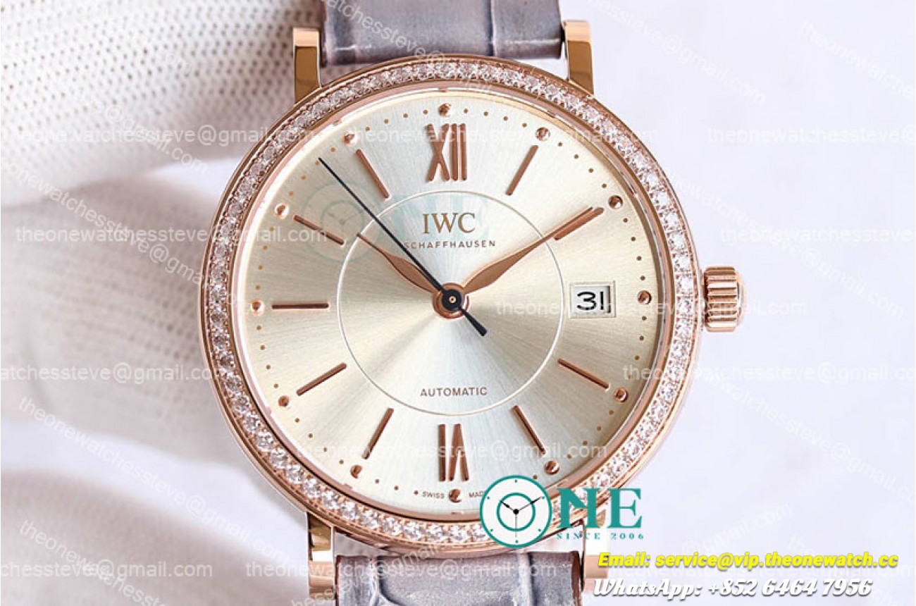 IWC - Portofino Automatic 37mm Diams RG/LE White SGPF MY9015