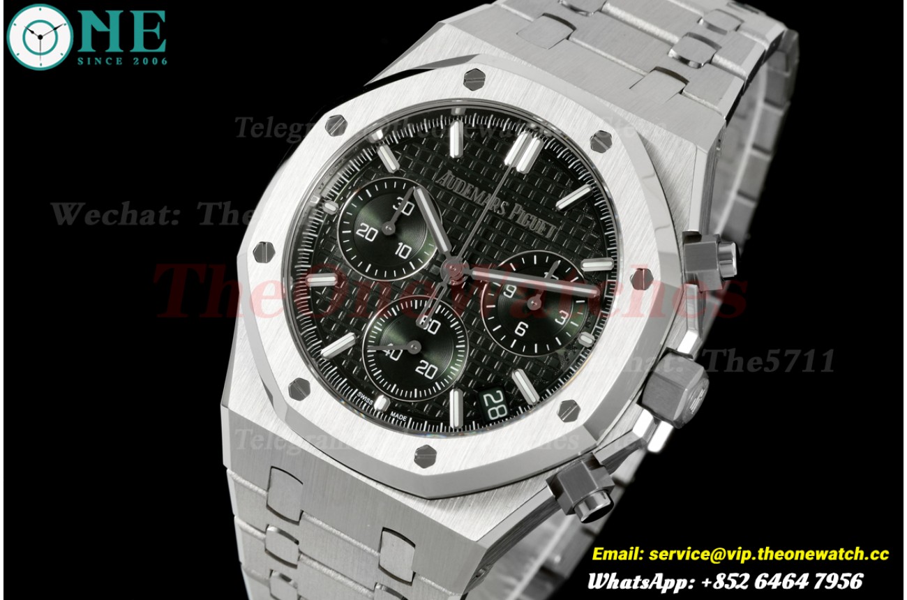 Royal Oak Chrono 26240 41mm SS/SS Green Dial DDSF DD4401 Super Clone