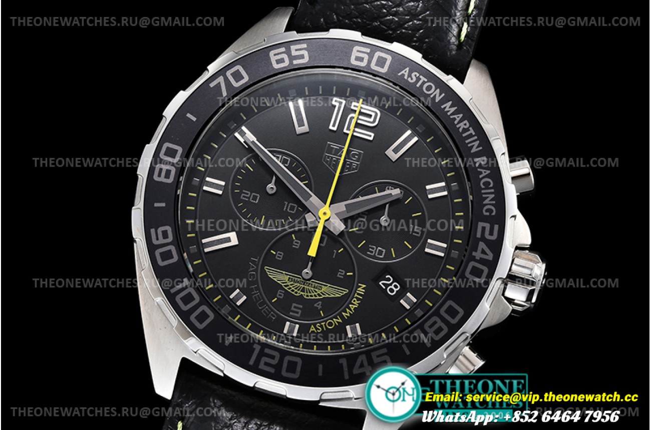 Tag Heuer - Tag F1 Aston Martin Chrono SS/LE Black XTF Swiss Qtz