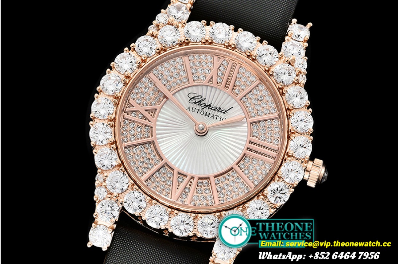Chopard - L'Heure Du Diamant Round RG/LE (Black) Rose Gold MY9015
