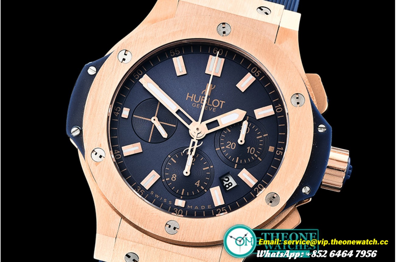 Hublot - Big Bang Evolution RG RG/RU Blue A7750 Mod