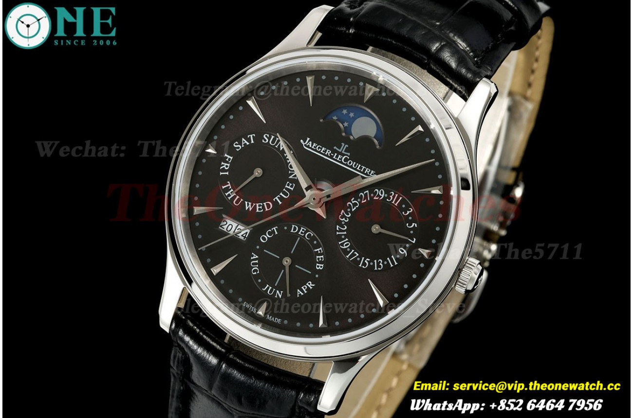 Master Ultra Thin Perpetual Calendar 39mm SS/LE Black Dial VRF A868