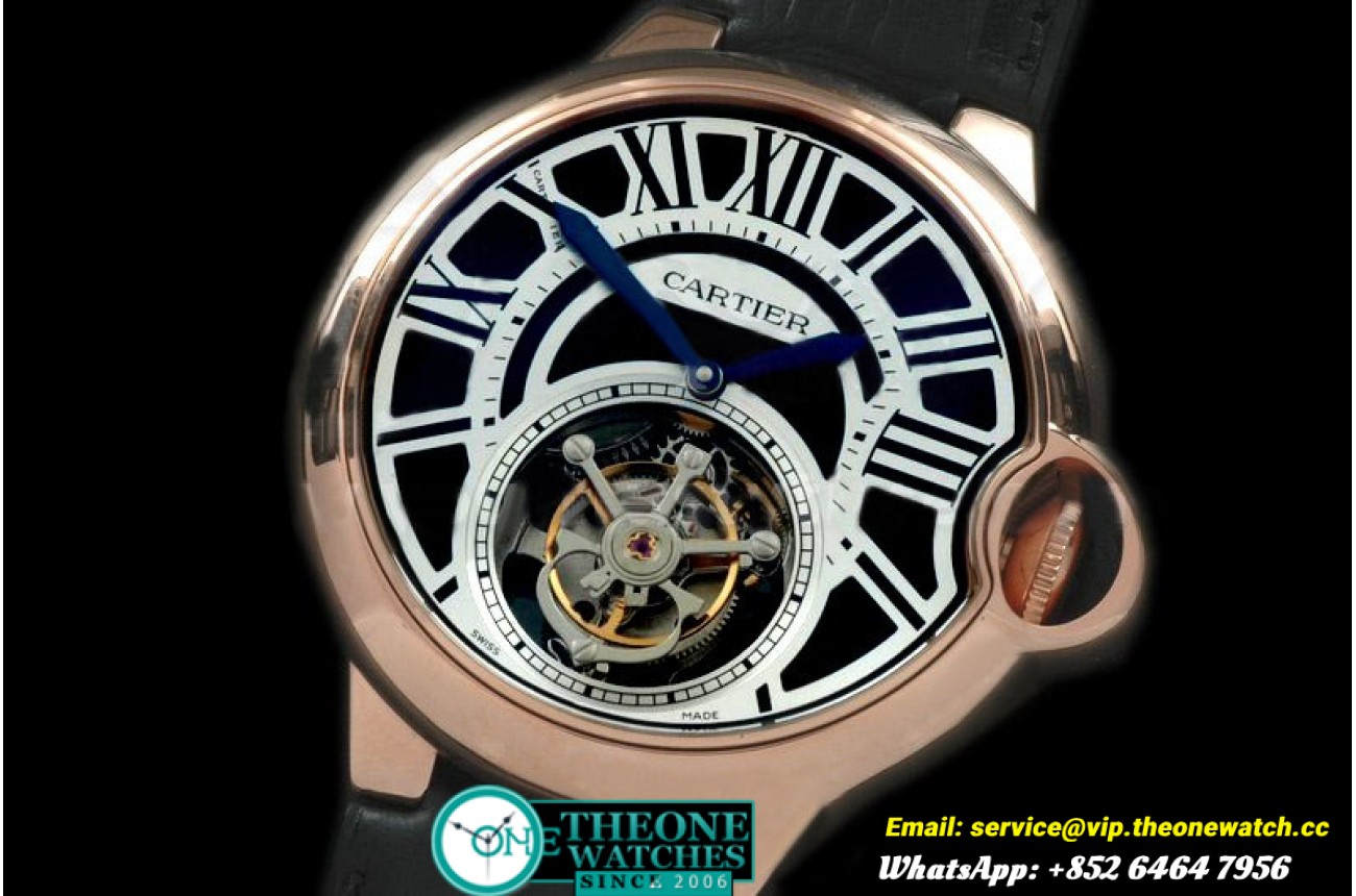 Cartier - Ballon de Cartier Tourbillon RG/LE Black Flying Tourbillon