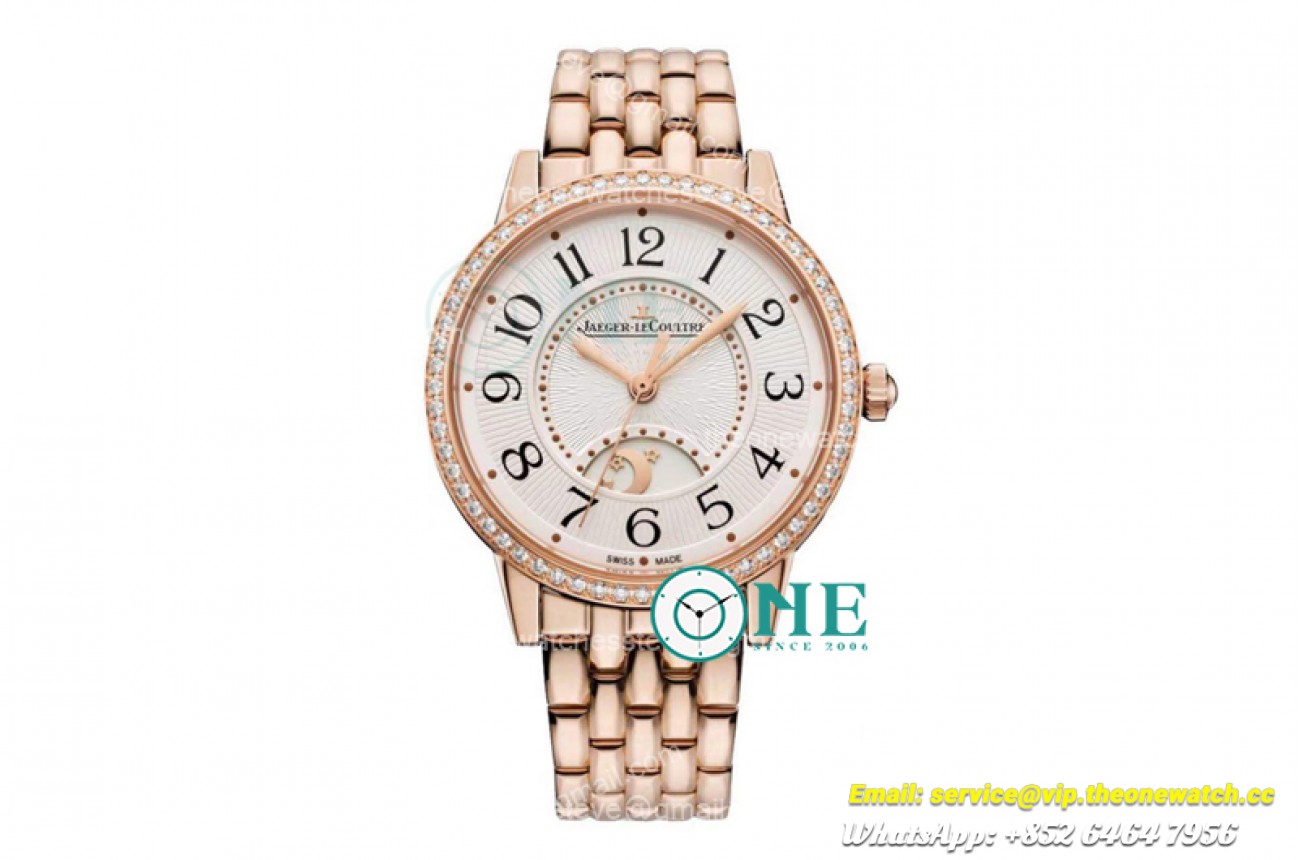 Jaeger Lecoultre - Rendez-Vous Day/Night Diams RG/RG White MY9015 Mod