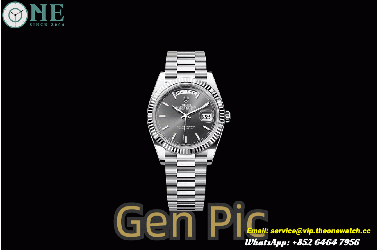 DayDate 228239 40mm SS/SS Grey/Stk VSF V2 DD3255 (Weighted Approx.182g)