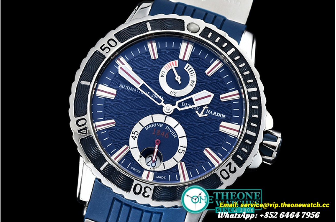 Ulysse Nardin - Maxi Marine 44mm SS/RU Blue Asia 23J Mod
