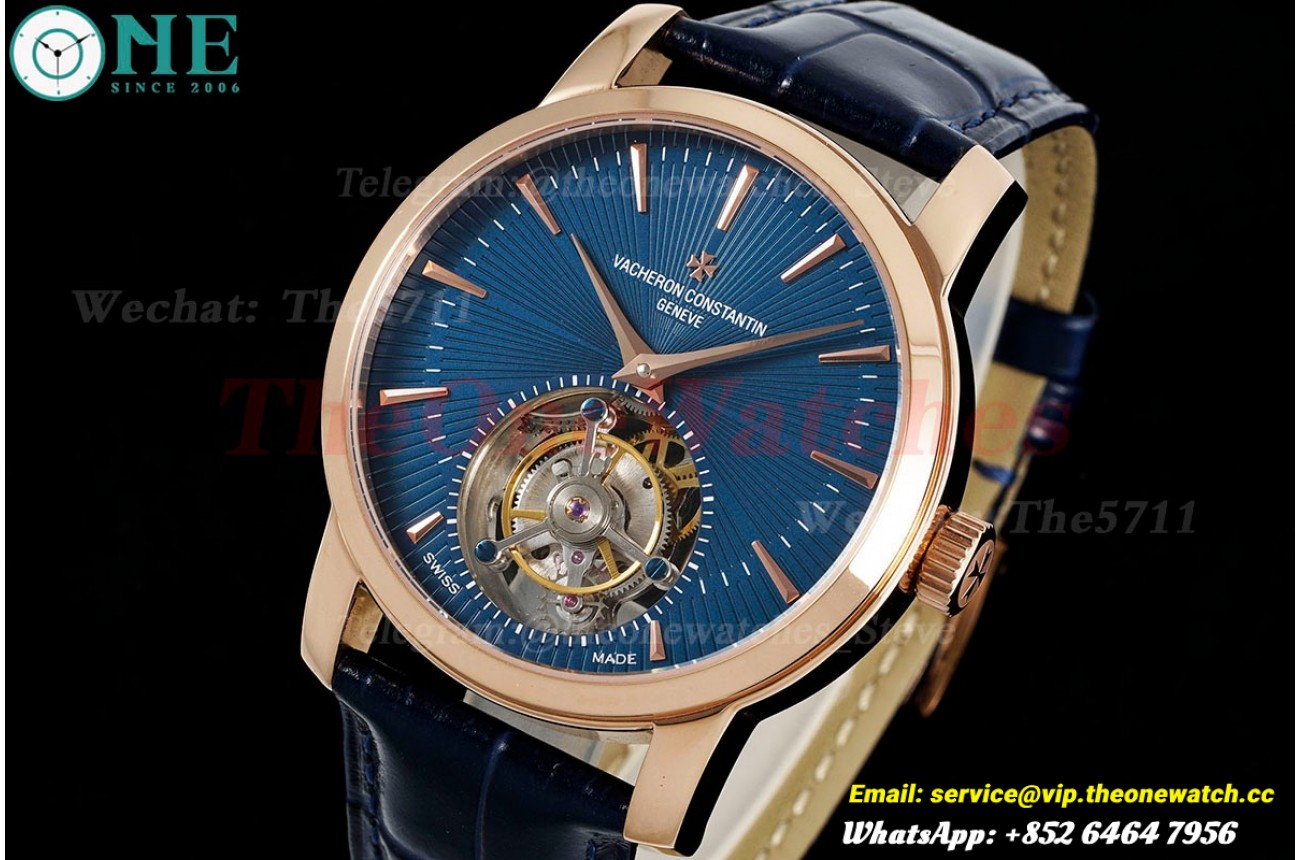 Traditionnelle 41mm RG/LE Blue Dial RMSF Tourb