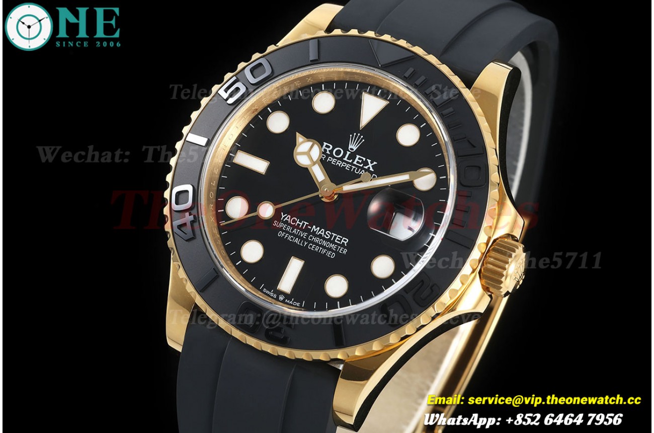 Yacht-Master 226658 42mm YG/RU Black/Dot QF JH3235 (Weighted Approx.171g) (Free Sprung)