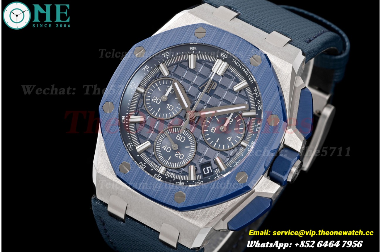 Royal Oak Offshore 26420ST 43mm SS/NY Blue/Stk DDF DD4401 Super Clone