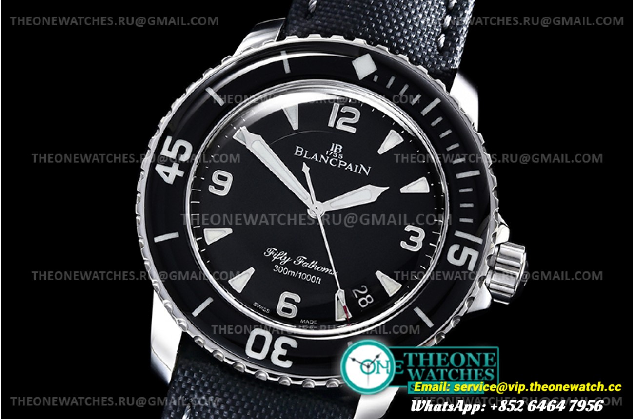 Fifty Fathoms SS/NY Black Noob SP Asia 2836