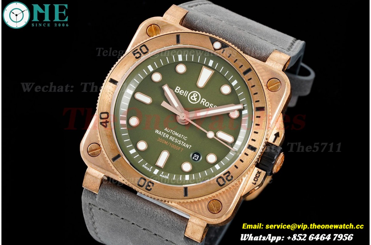 Instruments BR03 Diver 42mm Bronze/LE Green Dial WMF A2824