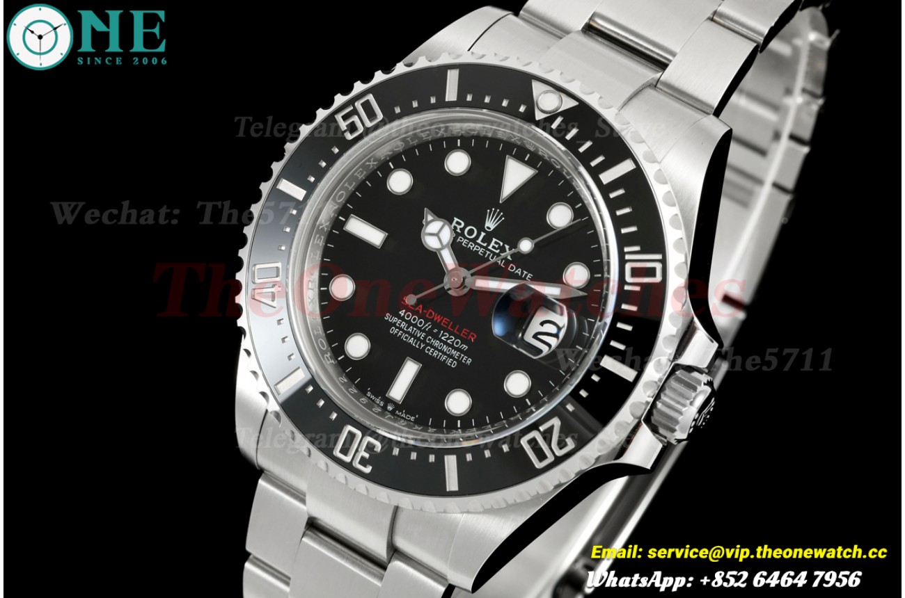Seadweller 126600LN 43mm SS/SS Black Dial VF DD3235