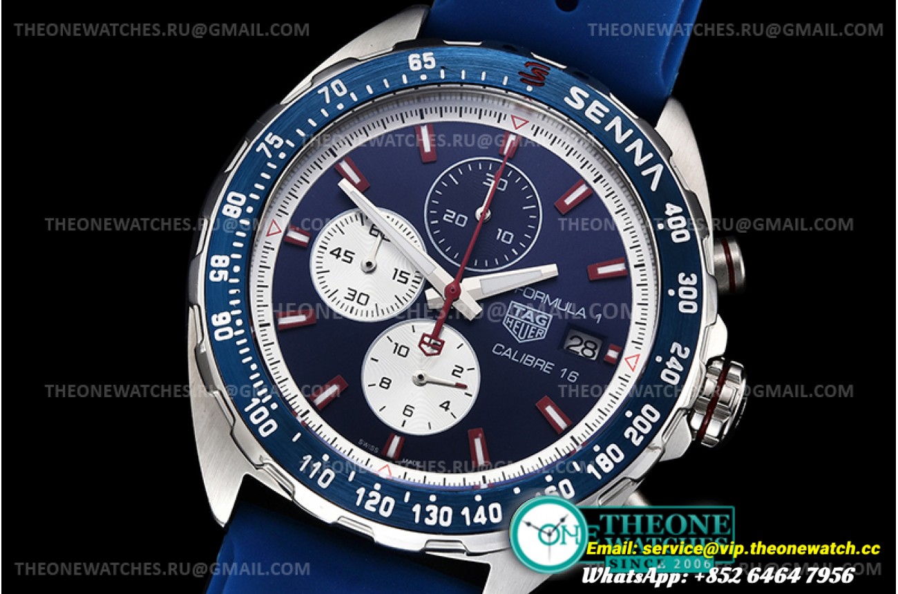 Tag Heuer - Tag F1 Chrono Calibre 16 SS/RU Blue A8F Jap Qtz
