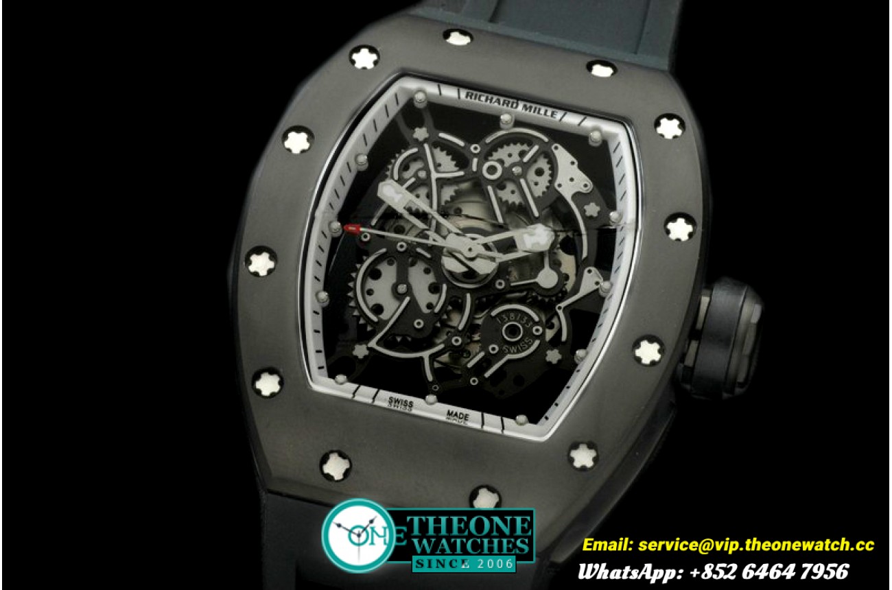Richard Mille  - RM055 Bubba Watson Tourbillon CER/PVD/RU Custom Skeleton