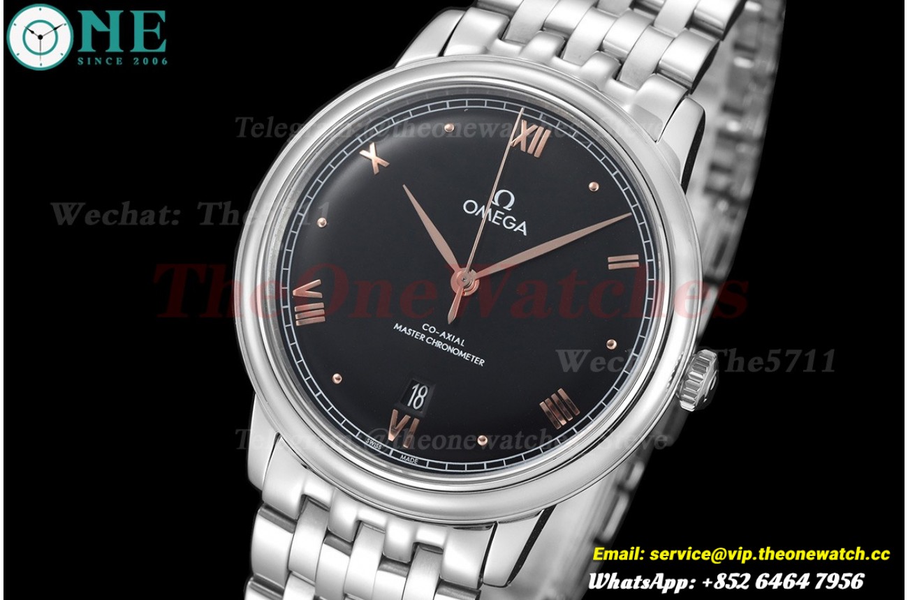 De Ville Prestige Date 40mm SS/SS Black Dial BLSF A8800