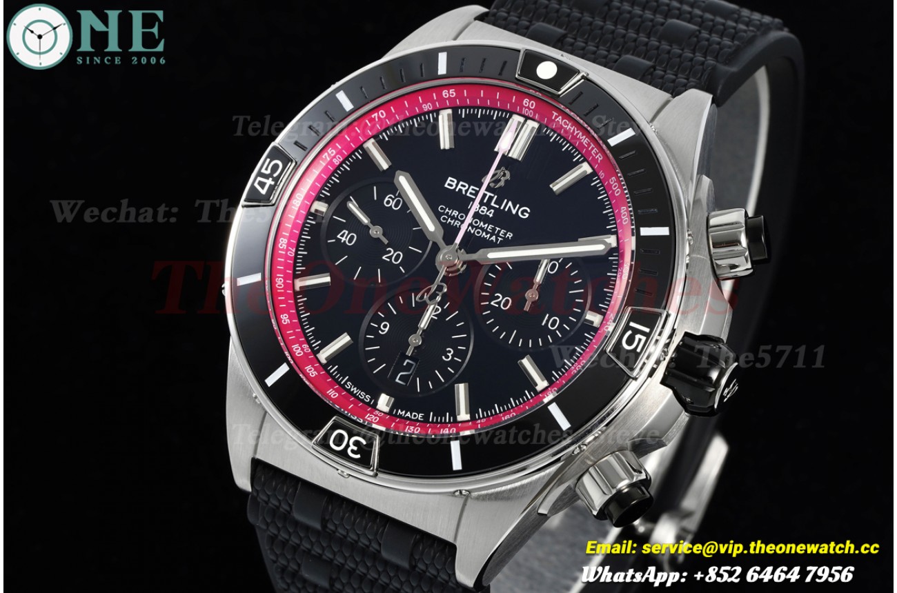 Super Chronomat B01 44MM SS/RU Black/stk Dial BLF A7750
