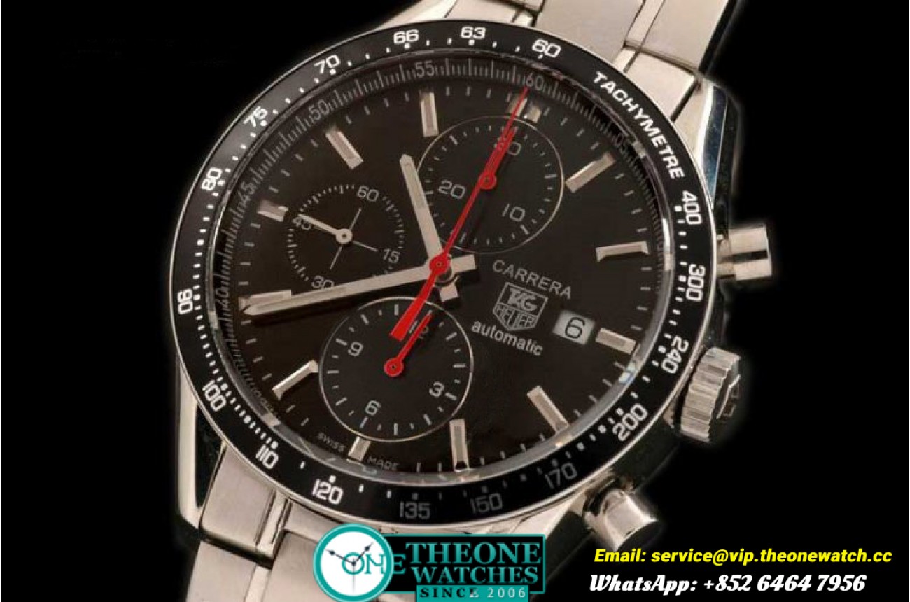 Tag Heuer - Carrera Racing Chronograph SS Black - Swiss 7750