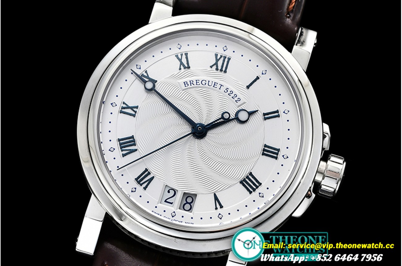 Breguet - Breguet Marine Big Date Ref.5222 SS/LE White/Rmn A2892