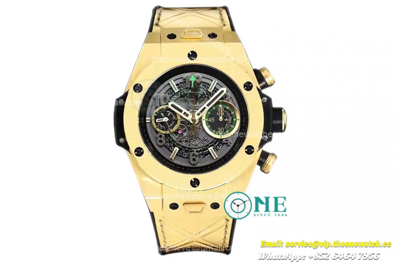 Hublot - Big Bang Unico Sapphire 45mm Blk YG/LE A7750 Mod