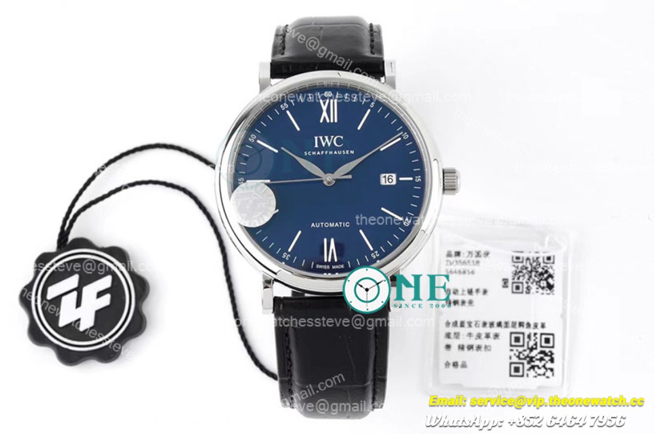 IWC - Portofino Automatic 40mm SS/LE Blue/SS Stk ZF A9019