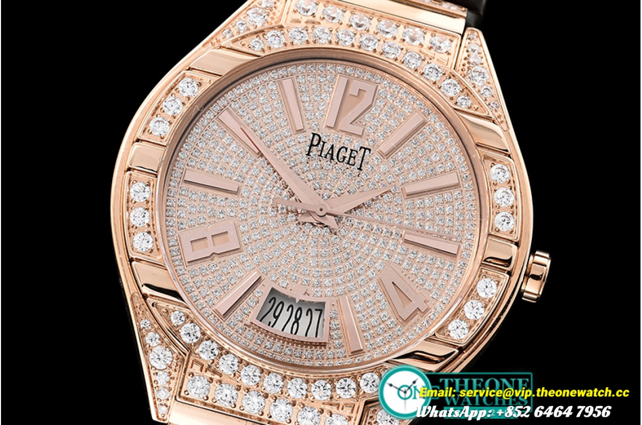 Piaget - Piaget Polo Diamonds RG/LE Diam Rose G MKF Miyota 9015