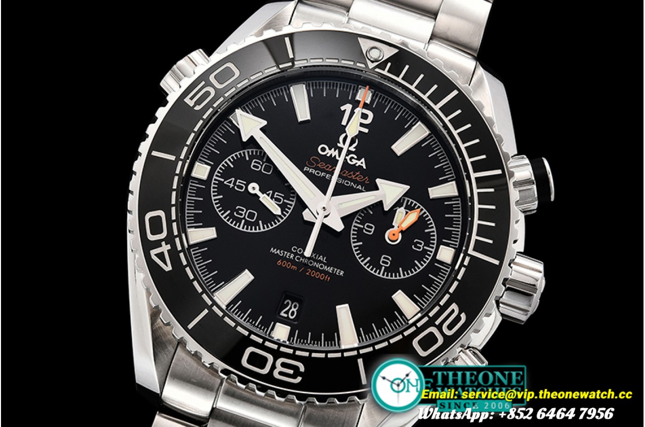 Omega - Planet Ocean Chrono SS/SS Blk OMF V4 A7750 Mod