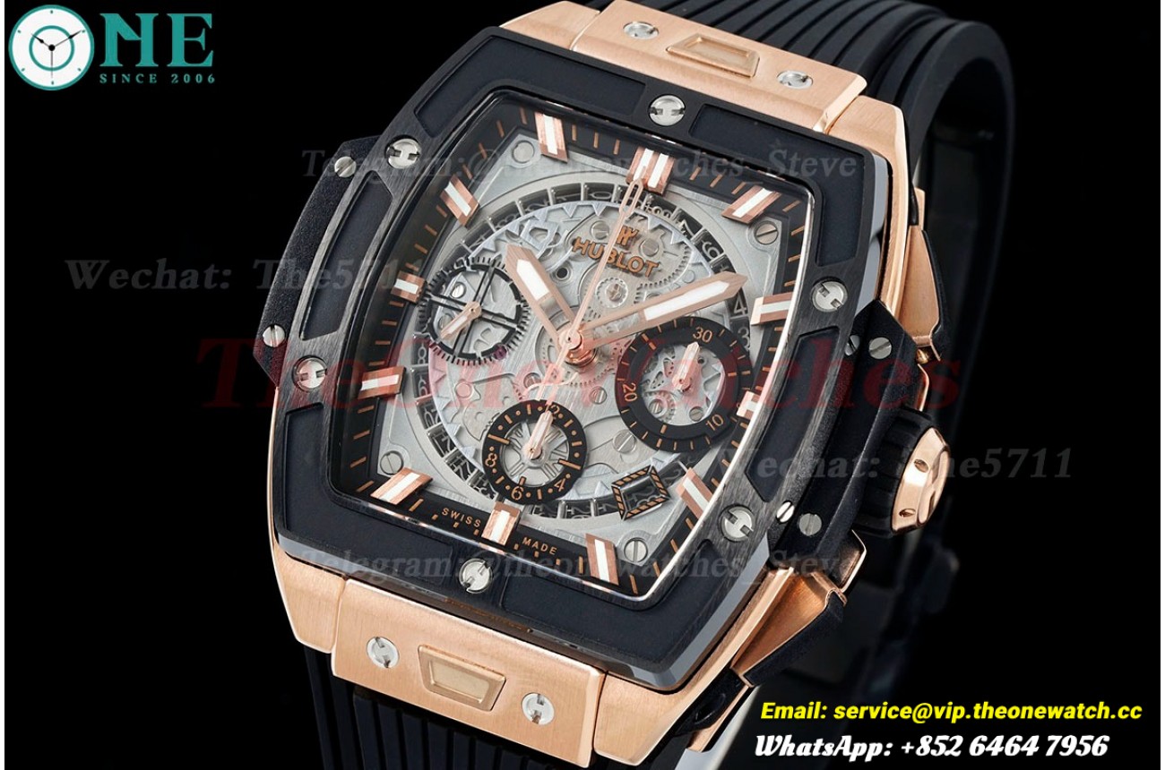 Spirit of Big Bang Chrono 42mm TI/RU Skeleton Dial BBF A7750 Mod