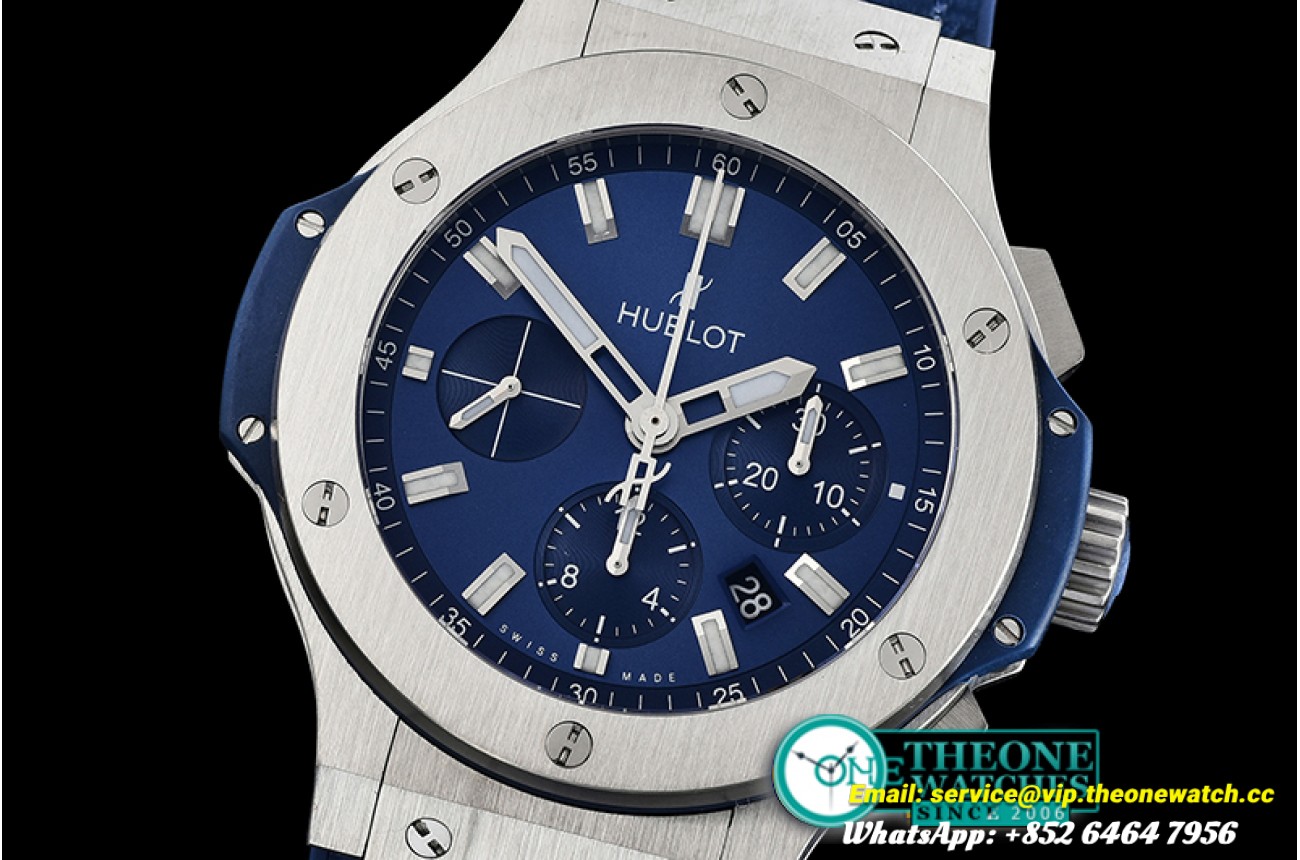 Hublot - Big Bang Evolution 44mm SS/LE/RU Blue V6F A7750 Mod