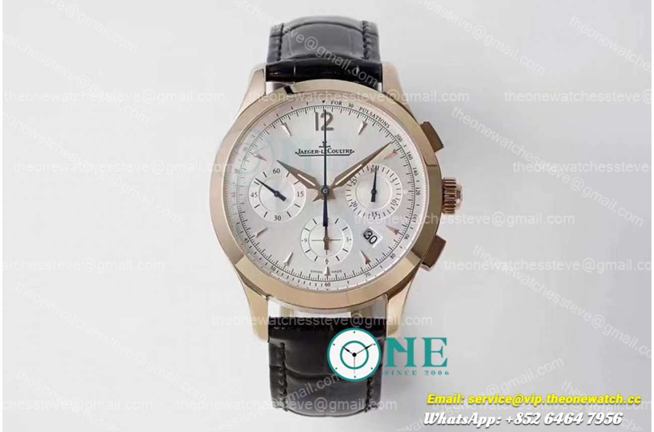 Jaeger Lecoultre - Master Chronograph 1538421 RG/LE White Asia 7750